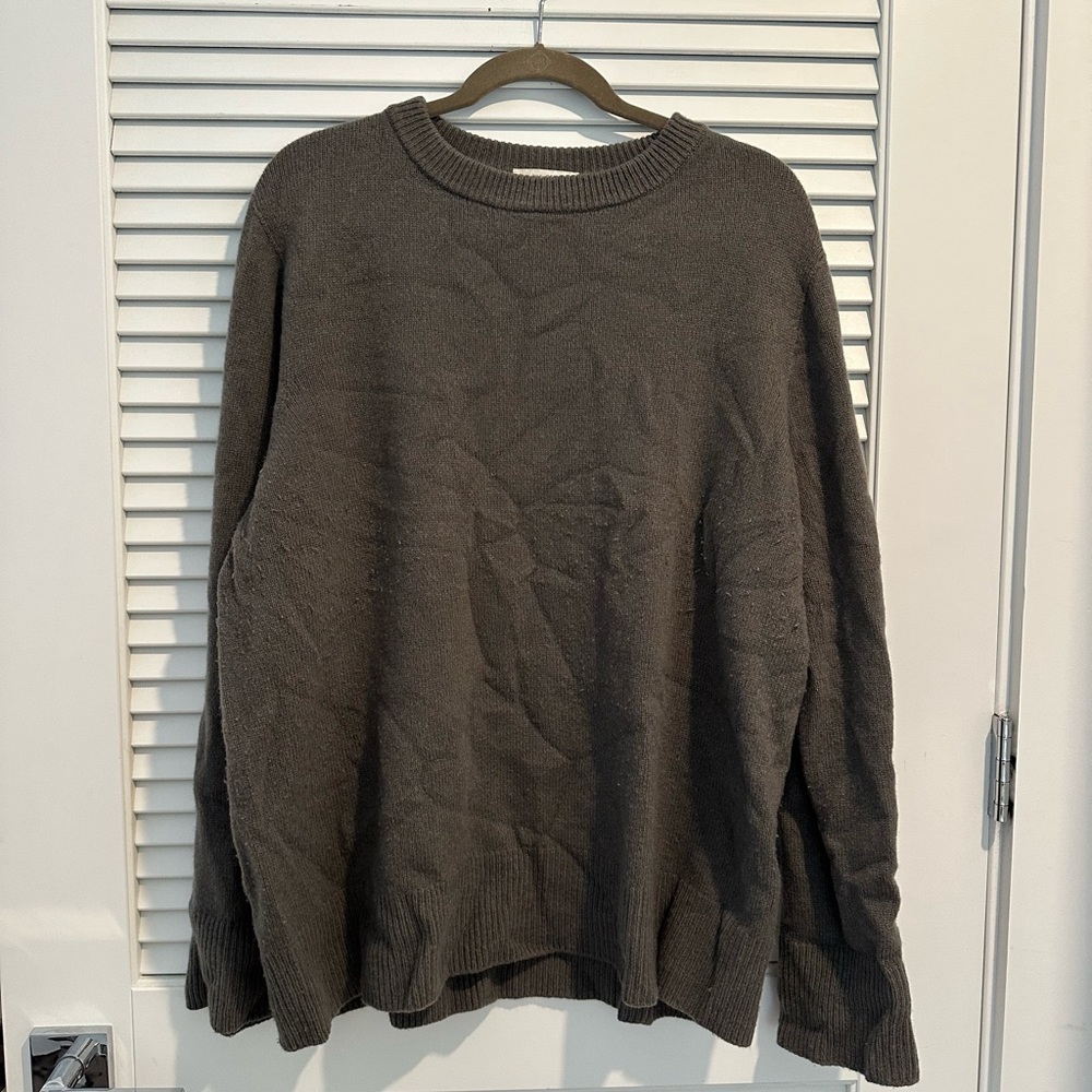 The Row Women's Mushroom Brown Crewneck Sweater